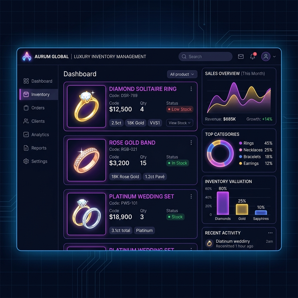 Jewellery Management System Poster